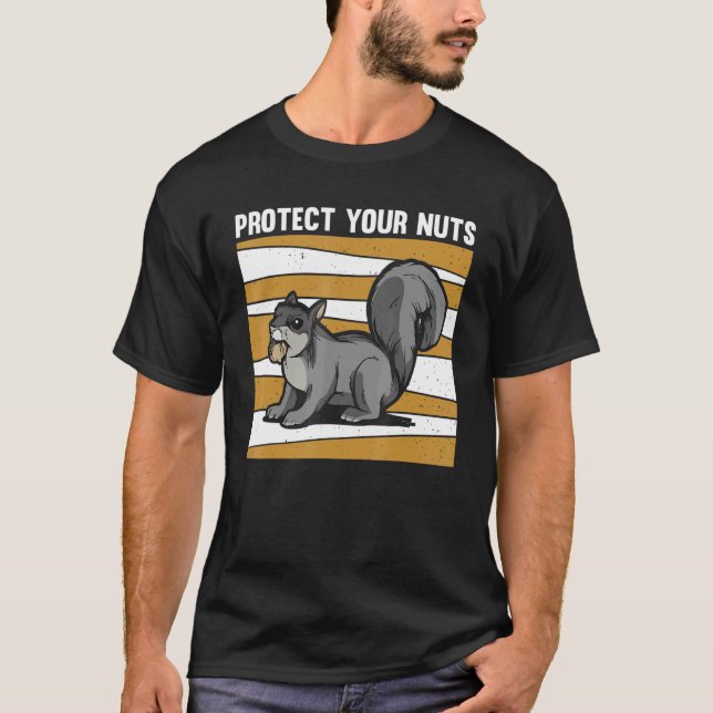 T-shirt Protégez vos écureuils noix (Devant)