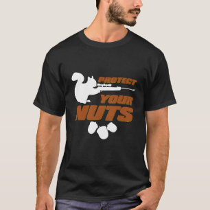 T-shirt Protégez Vos Noix Écureuil Drôle Avec Un Chipmunk 