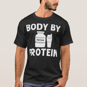 T-shirt Protein Shakes Powder Whey Boissons Snacks Vegan F