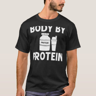 T-shirt Protein Shakes Powder Whey Boissons Snacks Vegan F