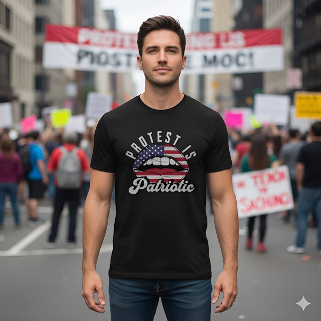 T-shirt Protest Is Patriotic - Freedom & Rights Activism (Créateur téléchargé)