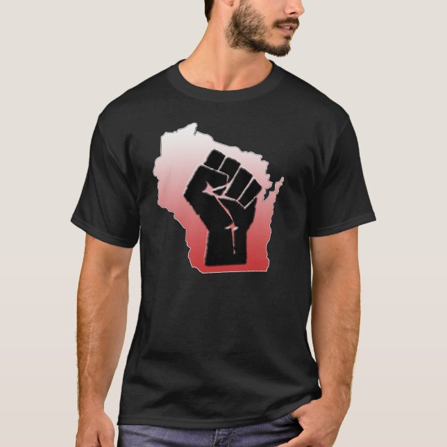 T-shirt Protestation du Wisconsin (Devant)