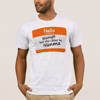 T-shirt Protocole de stationnement de golf Mon nom est Nun