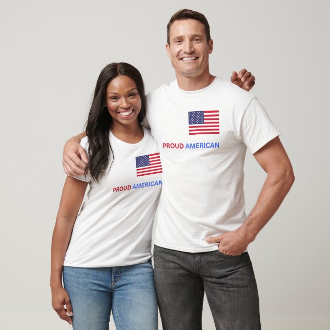 T-shirt Proud American T Shirt (Unisexe)