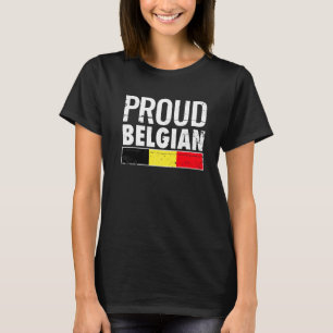 T-shirt Proud Belgian Belgium Flag