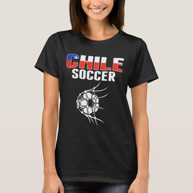 T-shirt Proud Chile Soccer Fans Jersey Support Chilean Foo (Devant)