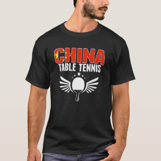T-shirt Proud China Table Tennis   Chinese Ping Pong Suppo