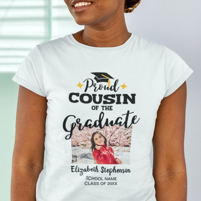 T-shirt Proud Cousin of the graduate photo name (Créateur téléchargé)