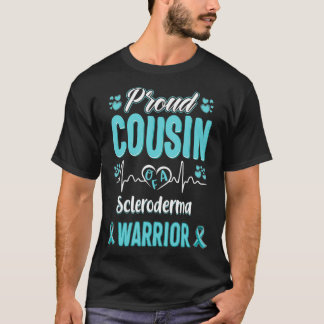 T-shirt proud cousin Scleroderma warrior awareness ribbon