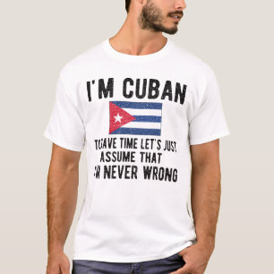 T-shirt Proud Cuban Heritage Cuba Roots Cuban Flag