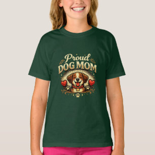 T-shirt Proud Dog Mom – Cute & Playful Dog Lover Design