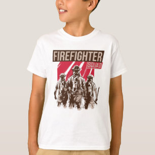 T-shirt Proud Firefighter Squad