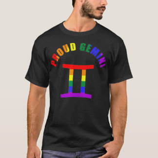 T-shirt Proud Gemini Astrology LGBTQ Zodiac Sign Horoscope