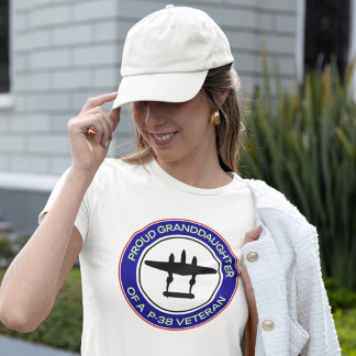 T-shirt Proud Granddaughter of a P-38 Veteran