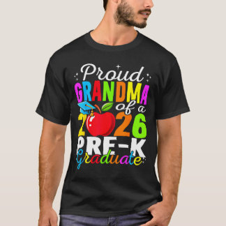 T-shirt Proud grandma of 2026 pre-k graduate mothers day