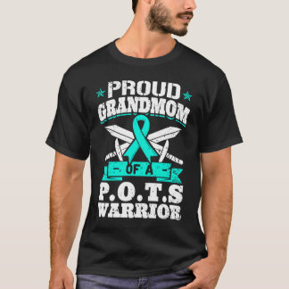 T-shirt Proud Grandmom Of A POTS Warrior Orthostatic Aware