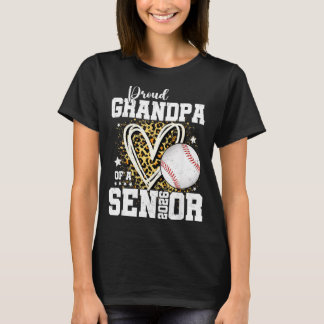 T-shirt Proud Grandpa Of A 2026 Senior Baseball Graduation