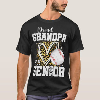 T-shirt Proud Grandpa Of A 2026 Senior Baseball Graduation