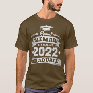 T-shirt Proud Memaw d'une classe de 2022 Graduate Graduati