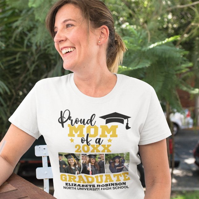 T-shirt Proud Mom of the Graduate Photo collage (Créateur téléchargé)