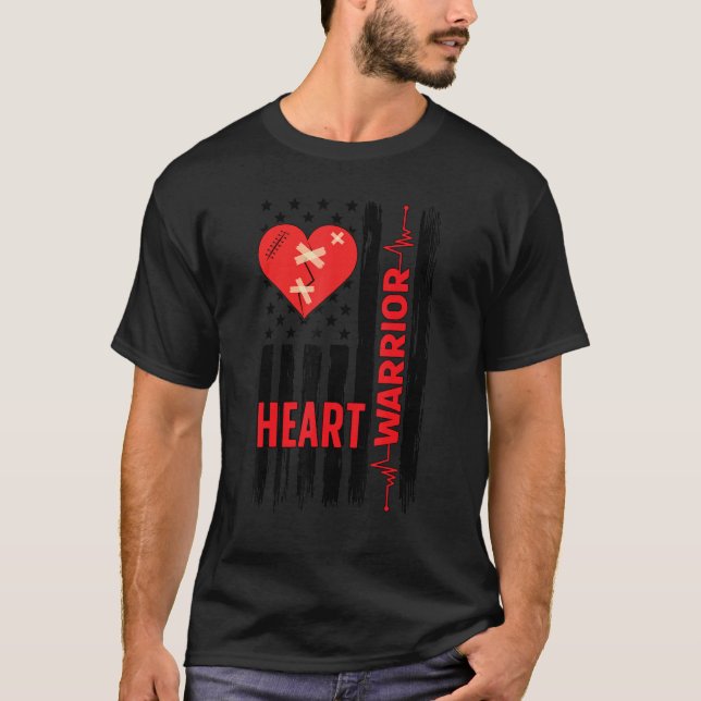 T-shirt Proud Open Heart Surgery Warrior Open Heart Surger (Devant)