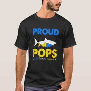 T-shirt Proud Pops Shark Down Syndrome Sensibilisation T21