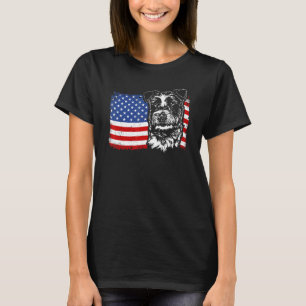 T-shirt Proud Russell Terrier Drapeau américain chien patr