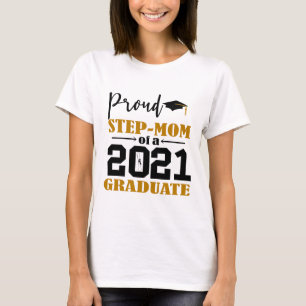 T-shirt Proud Step Maman d'un diplômé de 2021
