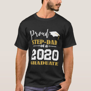 T-shirt Proud Step Papa d'un Blancs 2020 Graduate