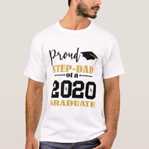 T-shirt Proud Step Papa d'un diplômé de 2020