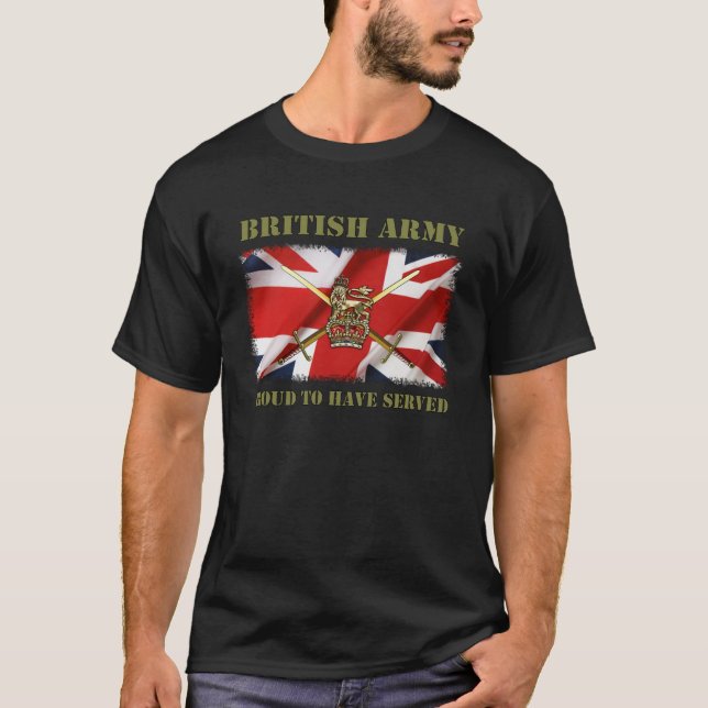 T-shirt Proud to have served...UK (Devant)