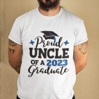 Proud Uncle 2022 diplômé noir bleu tassel