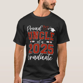 T-shirt Proud Uncle Of A Cl Of 2025 Graduate Senior Gradua