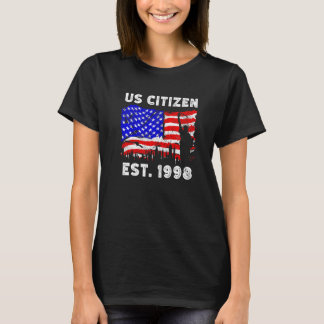 T-shirt Proud US Citizen Est Since 1998 For New American U