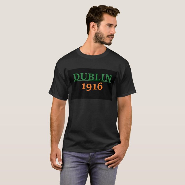 T-shirt Proverbe d'Irlandais de Dublin 1916 (Devant entier)