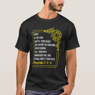T-shirt Proverbes 35 6 Bible Verse Religious Christian Men
