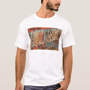 T-shirt Providence, Île de Rhode - grandes scènes 2 de