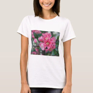 T-shirt Province à fleurs rose du printemps