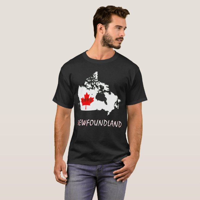 T-shirt Province du Canada de personnaliser de Terre-Neuve (Devant entier)