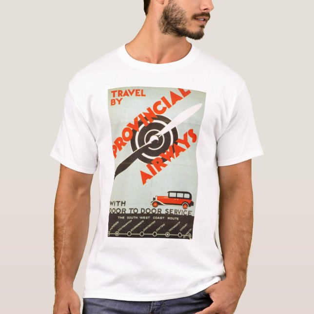 T-shirt Provincial Airways (Devant)