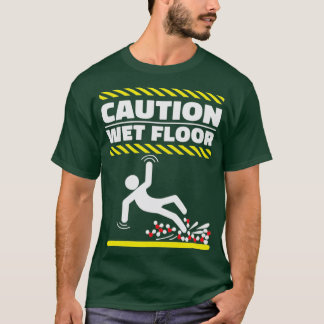 T-shirt Prudence Plancher Humide Molécules H2O Funny Geek 