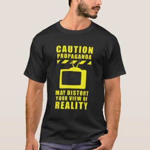T-shirt Prudence Propagande Fausses Nouvelles lavage de ce