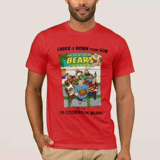 T-shirt PS Cookbook Bears avec texte
