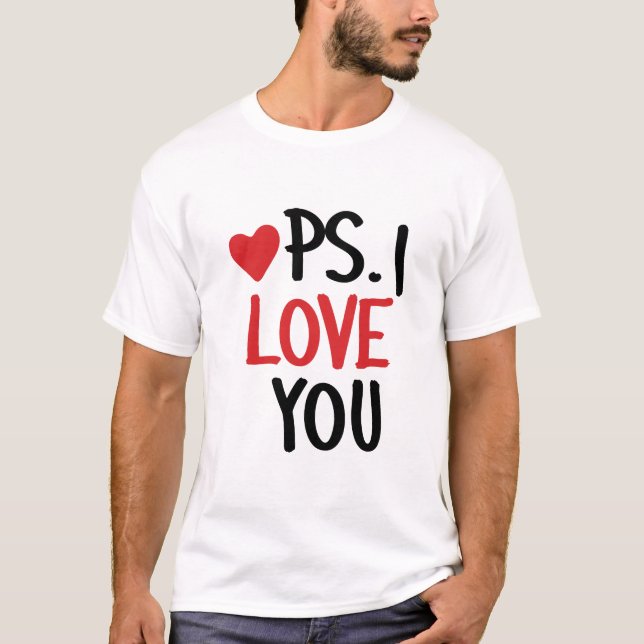 T-shirt PS - I Love U (Devant)