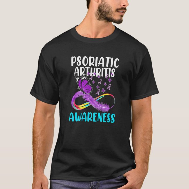 T-shirt Psa Arthrite Psoriatique Saine Sensibilisation des (Devant)