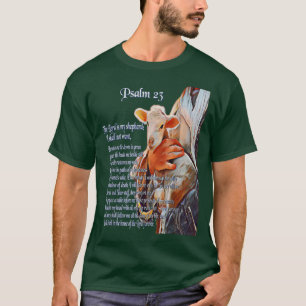 T-shirt Psaume 23 Écriture biblique chrétienne Le Seigneur