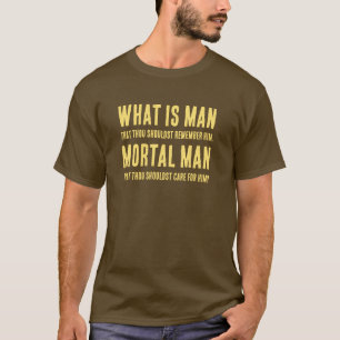 T-shirt Psaume 8:4 Qu'est-ce que l'Homme Ciel Étoilé 