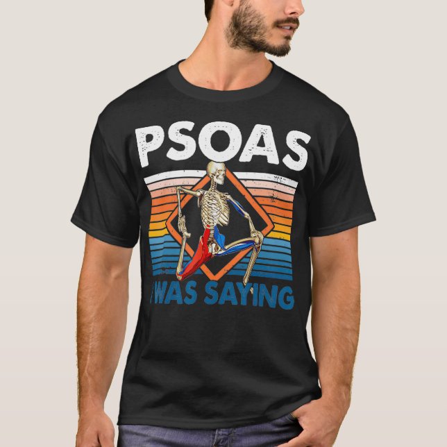 T-shirt Psoas Je Disais Physothérapie Funny Yoga (Devant)