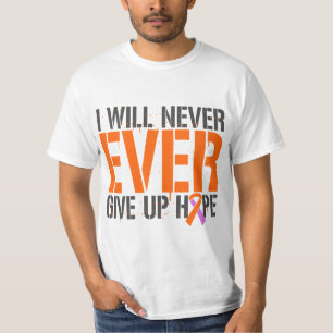 T-shirt Psoriasis d'eczéma j'abandonnerai jamais jamais