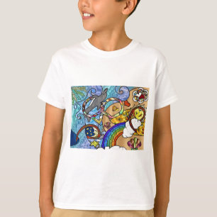 T-shirt Psychédélique des années 60 rétro à la plage Vêtem